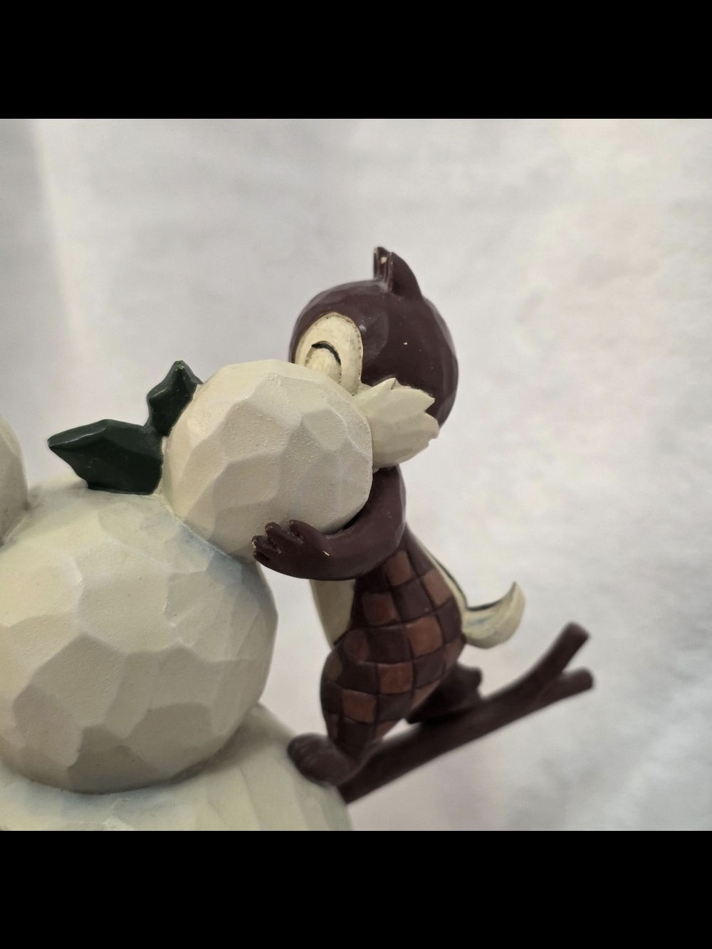 Jim Shore Disney Traditions Chip and Dale "Woodland Winter Wonderland" Figurine - Picture 7 of 12